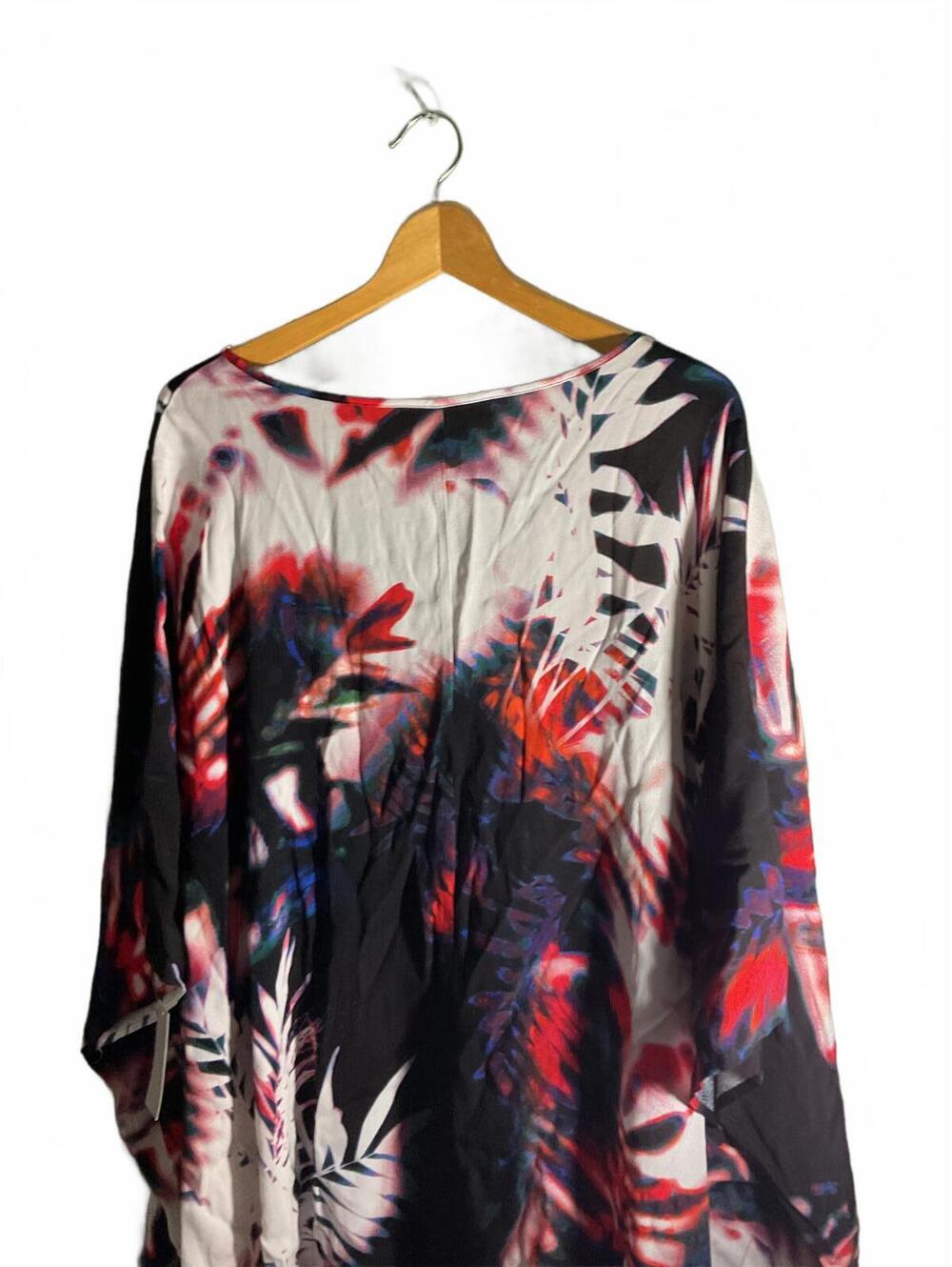 Natori 3X Floral Print V-Neck Tunic Top NWT - Picture 9 of 10